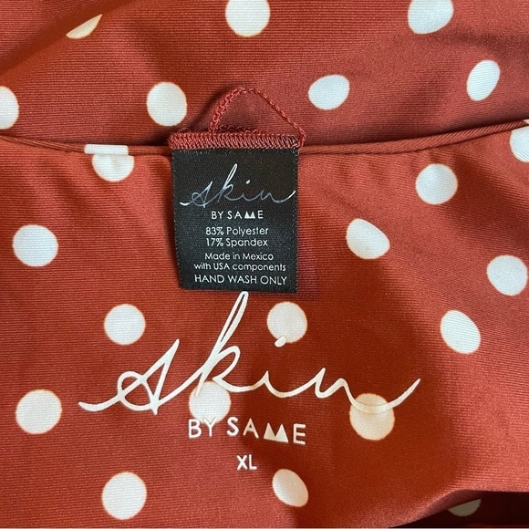 New! Skin by Same Los Angeles one piece polka dot swim suit 15422 - Picture 4 of 7